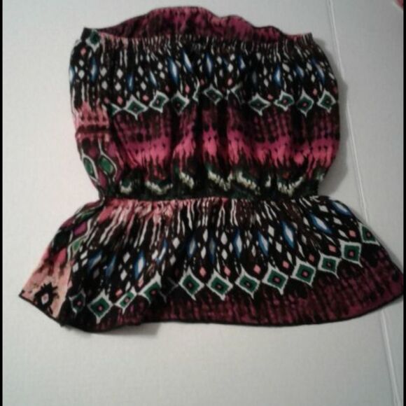 Rue21 Boho Gypsy Trendy Summer Rayon Tube Top - Picture 2 of 5